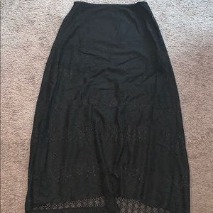 Black Lace maxi skirt